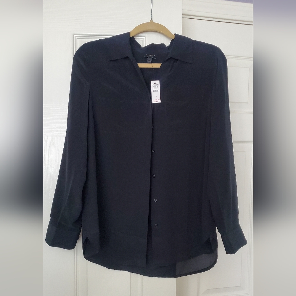 Talbots 100% Silk Blouse, size M